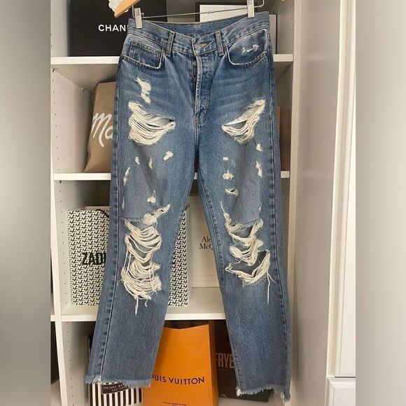16. Carmar Portia Polaris distressed ripped Jeans 27 - Picture 3 of 10
